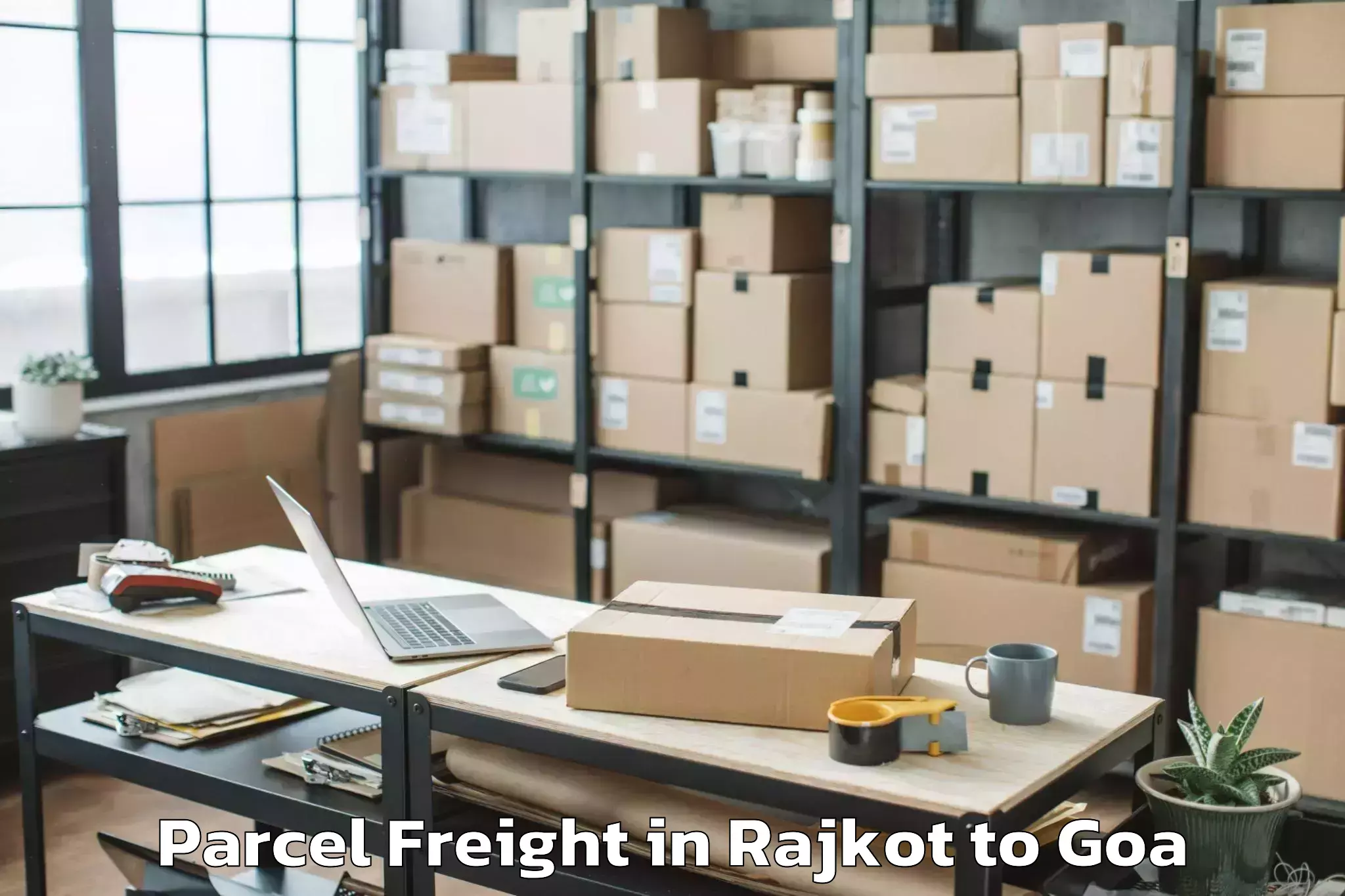 Book Rajkot to Calangute Parcel Freight